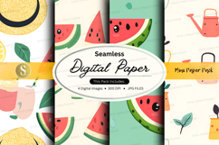 Seamless digital paper - summer fruits Product Image 1