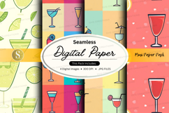 Seamless digital paper - cocktail theme Product Image 1