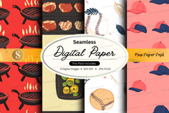 Seamless digital paper - mini paper pack digital paper Product Image 1