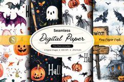 Halloween digital paper Product Image 1