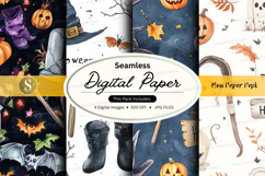 Halloween themed digital paper Product Image 1