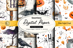 Halloween seamless digital paper Product Image 1