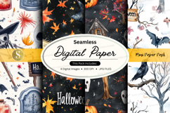 Halloween digital paper Product Image 1
