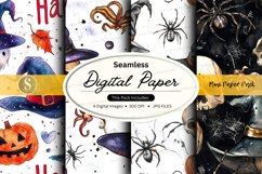 Seamless digital paper - halloween theme Product Image 1