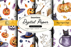 Seamless halloween digital paper Product Image 1