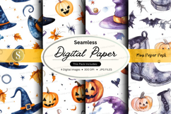Seamless digital paper - halloween theme Product Image 1