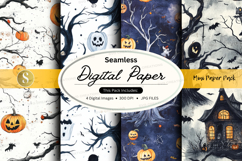Halloween themed digital paper Product Image 1