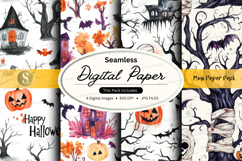 Halloween digital paper Product Image 1