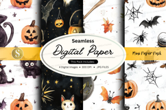 Halloween themed digital paper Product Image 1