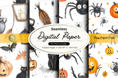 Halloween themed digital paper Product Image 1