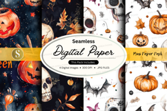 Halloween digital paper pack Product Image 1