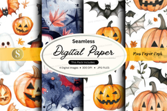 Halloween digital paper pack Product Image 1
