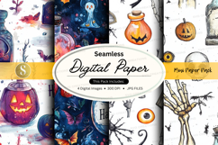 Halloween seamless digital paper Product Image 1