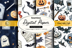 Halloween digital paper pack Product Image 1
