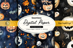 Halloween themed digital paper Product Image 1