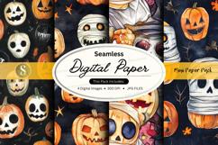 Halloween seamless digital paper Product Image 1