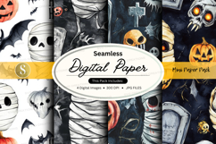Seamless halloween digital paper Product Image 1