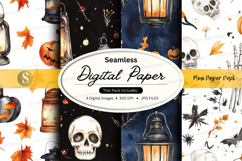 Halloween themed digital paper Product Image 1