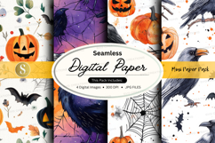 Halloween themed digital paper Product Image 1