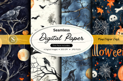 Halloween seamless digital paper Product Image 1