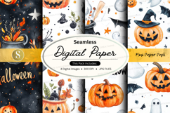 Halloween digital paper Product Image 1