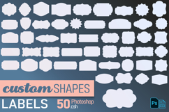Label shapes for Photoshop, .csh file Product Image 1
