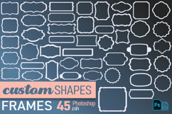 Label frame shapes for Photoshop, .csh file Product Image 1
