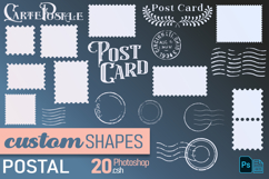 Postage stamp shapes for Photoshop, .csh file Product Image 1