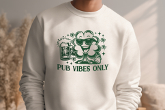 Pub Vibes Only SVG PNG | St Patrick’s Day Beer Funny Design Product Image 3