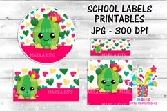 Cactus School Labels Printables #1 Product Image 2