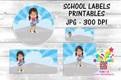 Skater girl school Labels Printables #1 Product Image 2