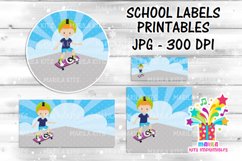 Skater Boy school Labels Printables #1 Product Image 2