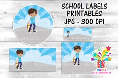 Skater Boy school Labels Printables #2 Product Image 2