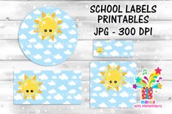 Sun school Labels Printables Product Image 2
