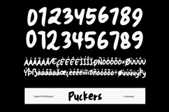 Puckers - Experimental Handwritten Font Product Image 10