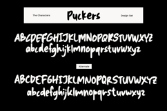 Puckers - Experimental Handwritten Font Product Image 9