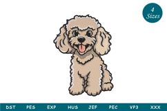 Puddle Dog Embroidery Design Product Image 1