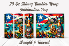 Puerto Rico Tumbler Wrap, Travel Tumbler, Puerto Rico Flag Product Image 2