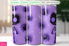 Inflated Halloween Tumbler|Spiders and Monster Sublimation Product Image 2
