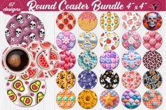 Round Coaster bundle | Puff | 3D coaster Product Image 1