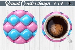 Round Coaster | Puff | 3D coaster Product Image 1