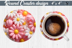 Round Coaster | Puff | 3D coaster Product Image 1