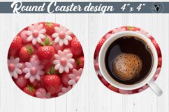 Round Coaster | Puff | 3D coaster Product Image 1