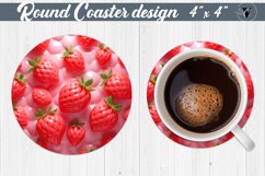 Round Coaster | Puff | 3D coaster Product Image 1