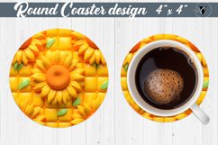 Round Coaster | Puff | 3D coaster Product Image 1