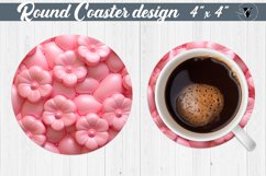 Round Coaster | Puff | 3D coaster Product Image 1