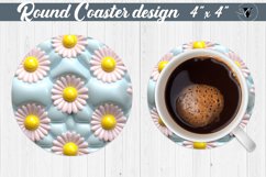 Round Coaster | Puff | 3D coaster Product Image 1