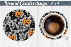 Round Coaster | Puff | 3D coaster Product Image 1