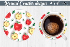 Round Coaster | Puff | 3D coaster Product Image 1