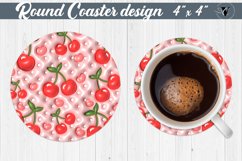 Round Coaster | Puff | 3D coaster Product Image 1